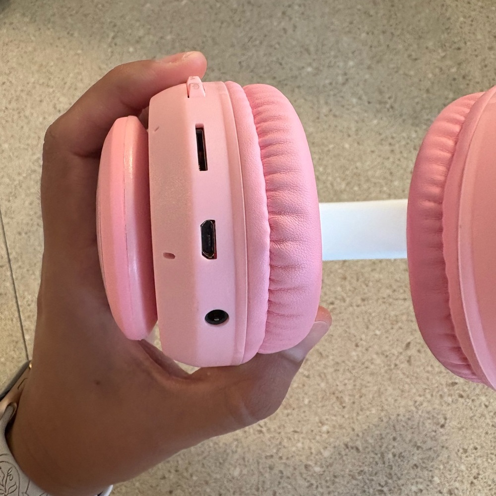 Pink Wireless Headphones